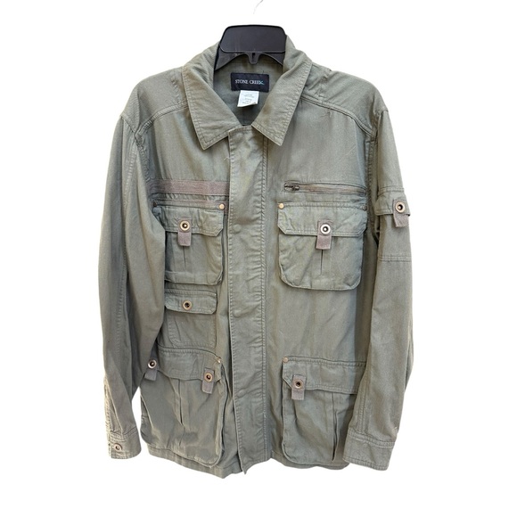 Stone Creek Men’s Utility Cargo Jacket for Fishing and Hunting, NWOT, M - Picture 1 of 8